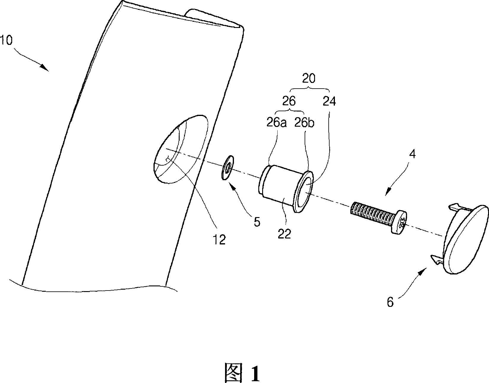 Structure of front pillar trim of curtain air bag