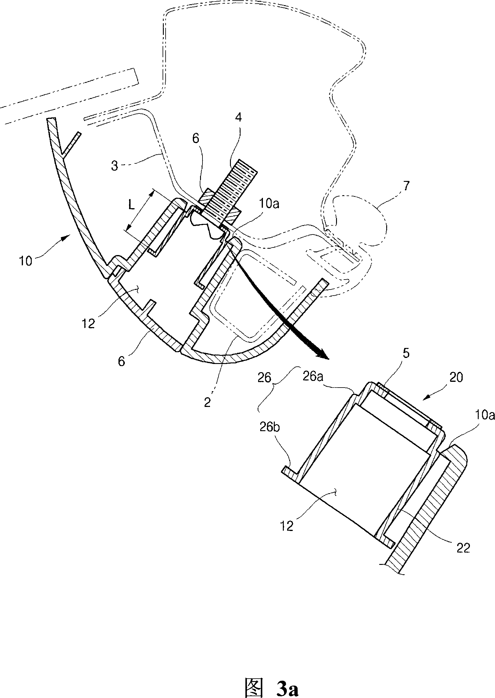 Structure of front pillar trim of curtain air bag