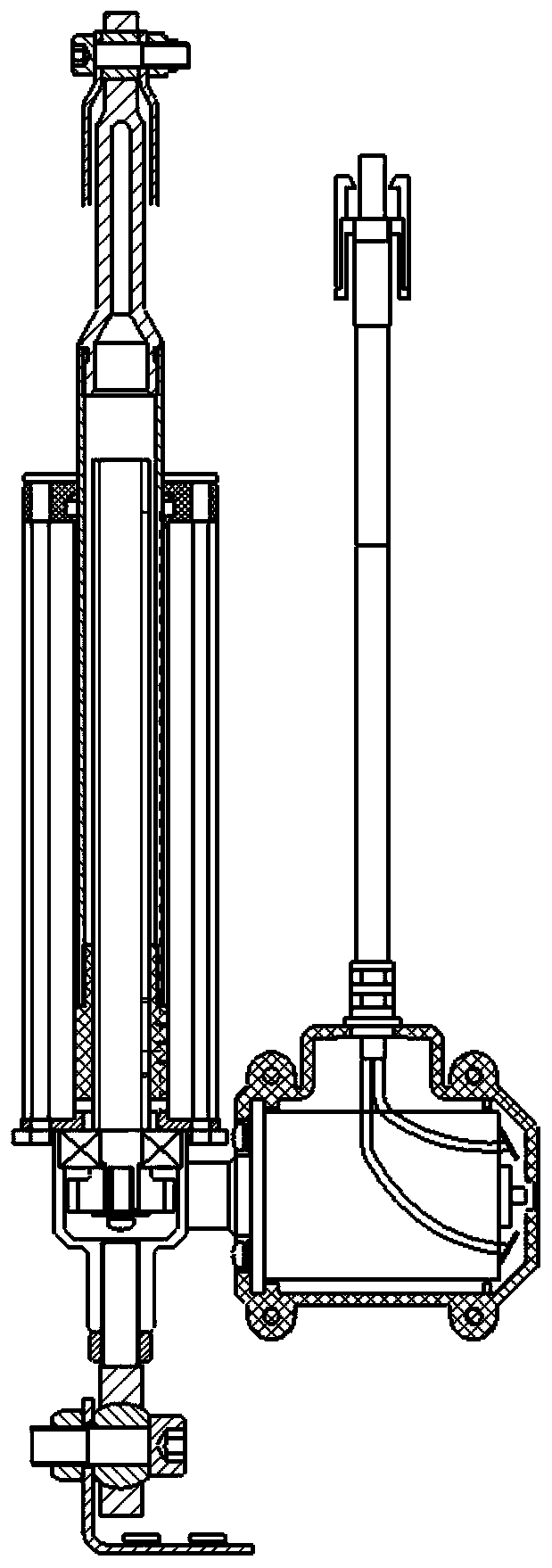 Lead screw assembly device applied to electric push rod