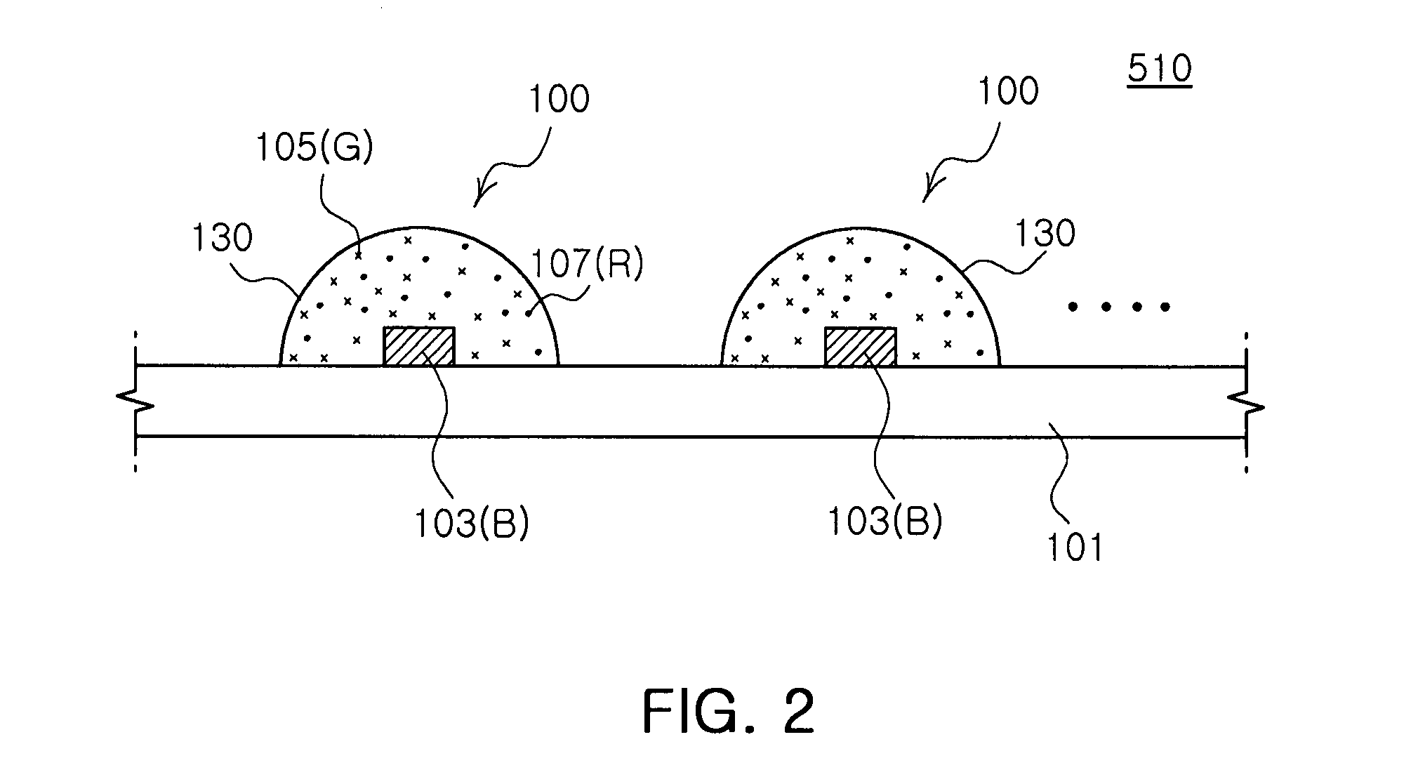 White light emitting device and white light source module using the same