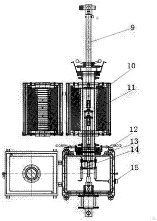 High-temperature high-pressure hydrogen-containing metal material mechanical performance testing device