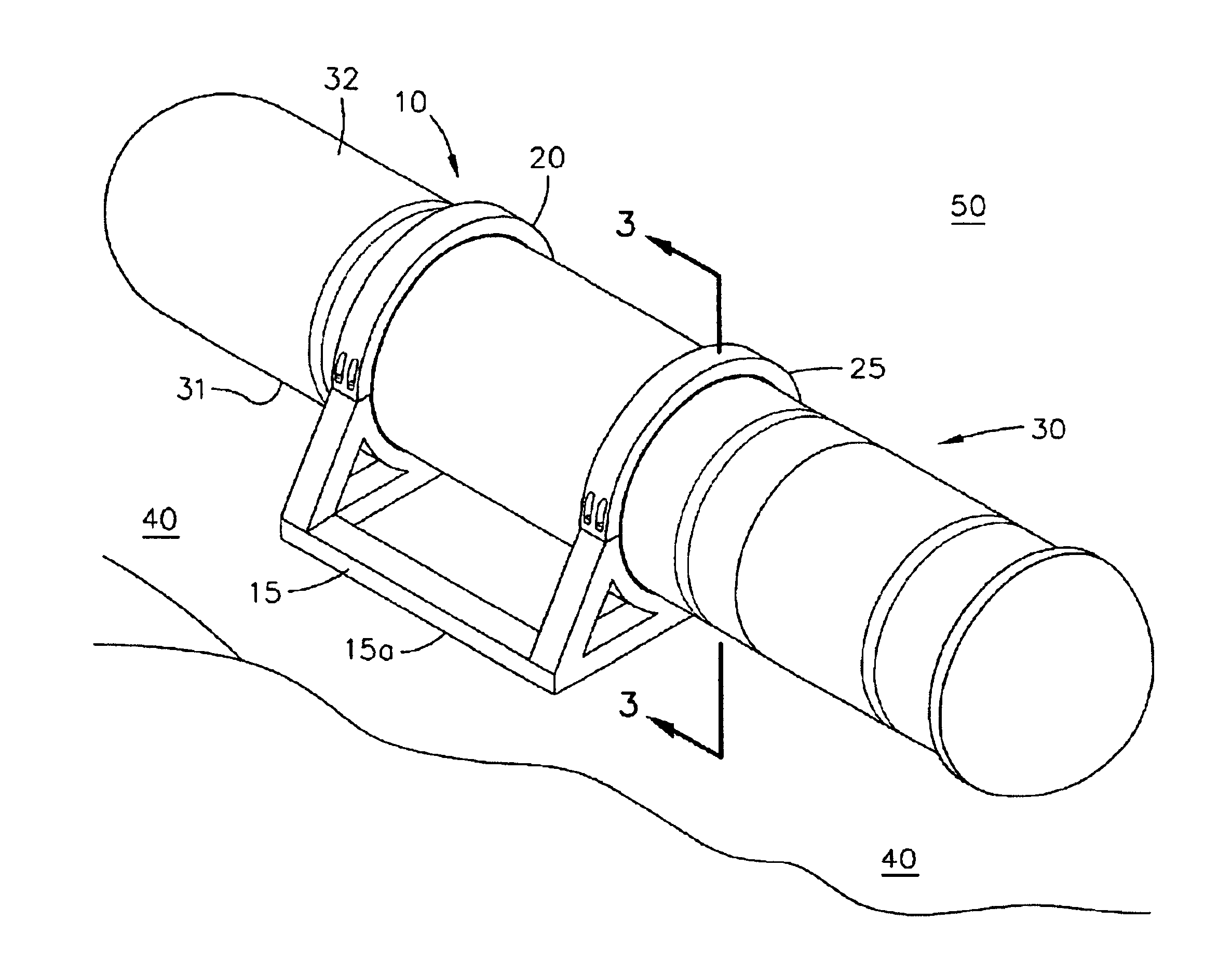 Combined stabilization bracket and mine system for gathering undersea data
