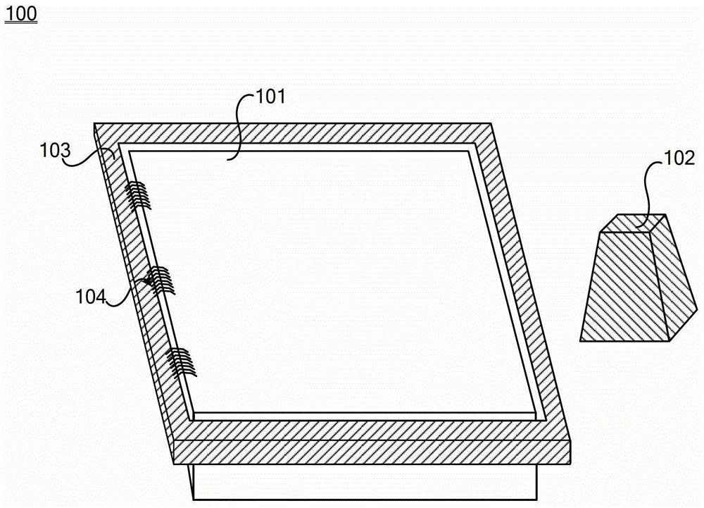 A kind of testing device and testing method of TFT substrate
