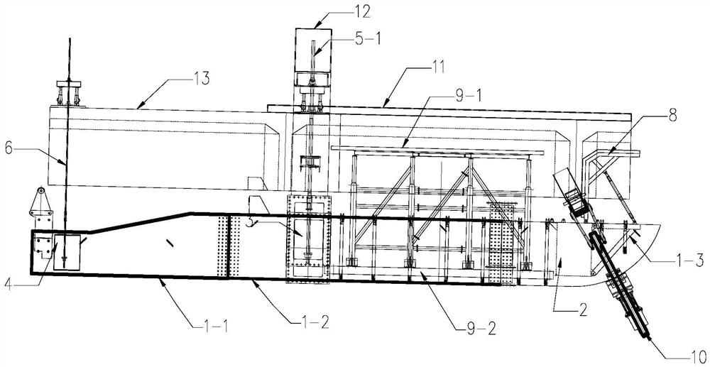 Sectional dismantling method for cable-stayed hanging basket