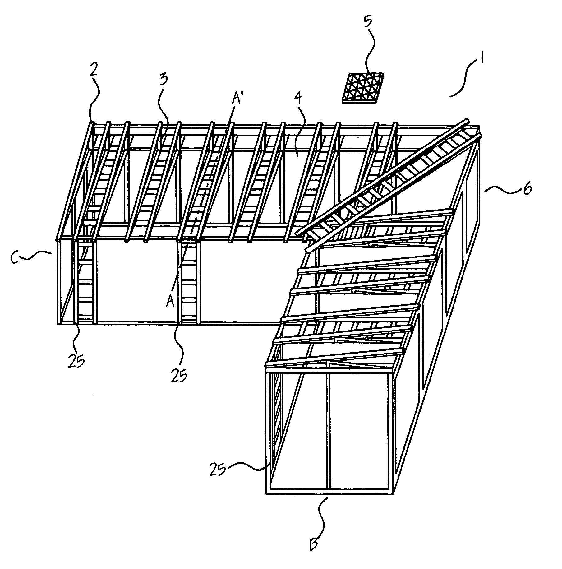 Super structure for roof patio solar plant