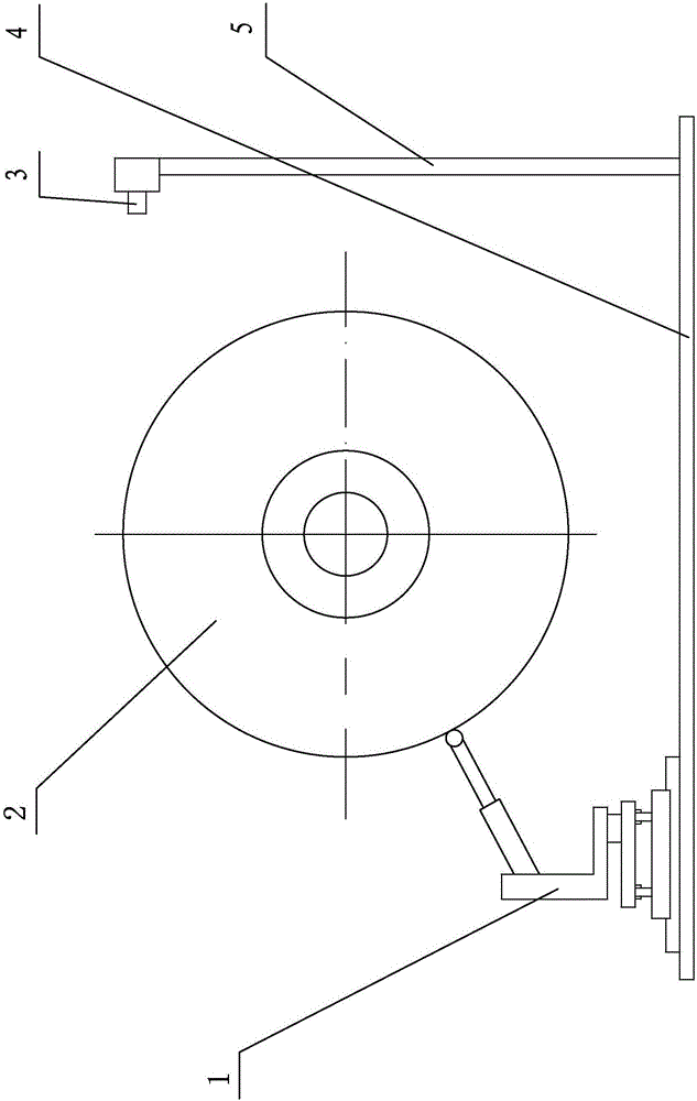 On-line measuring method of tread winding thickness based on image