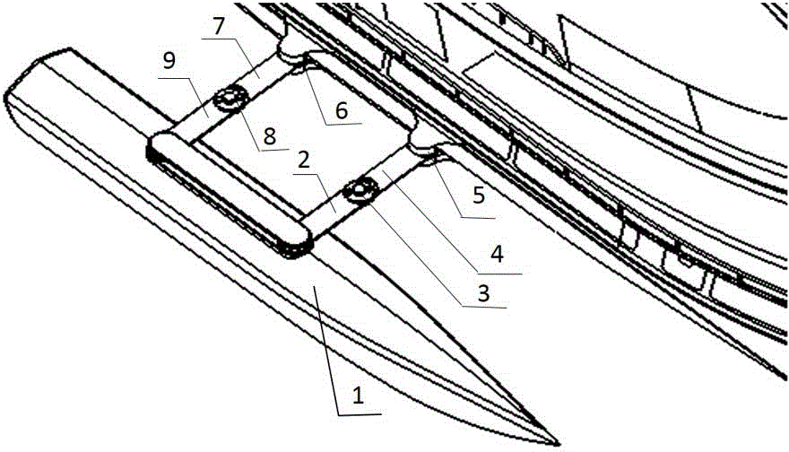Foldable trimaran side sheet