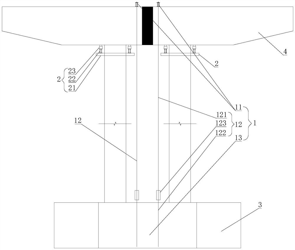 Support-free assembly construction method for assembly type bent cap construction