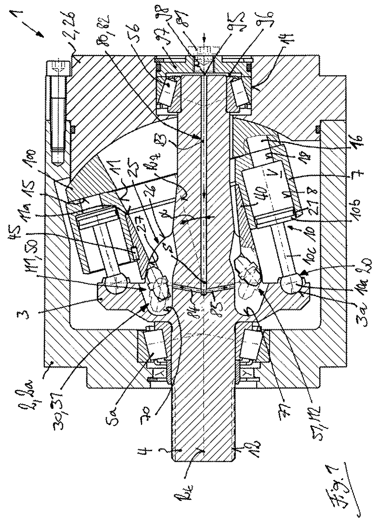 Axial piston machine utilizing a bent-axis construction with a drive joint for driving the cylinder barrel