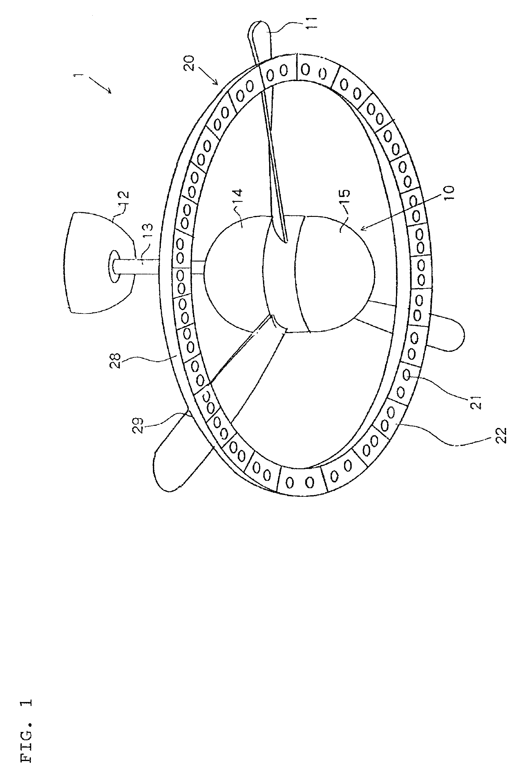 Ceiling fan with rotary blade surface light