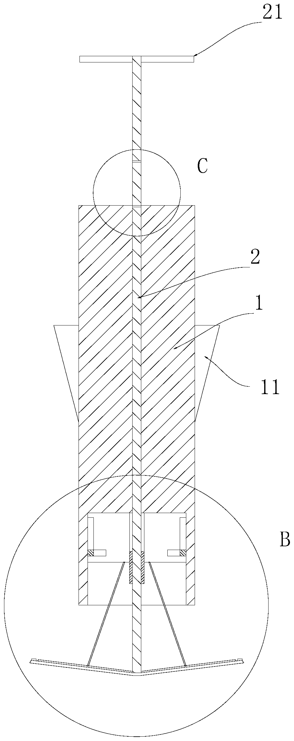 Expandable heart hemostatic device