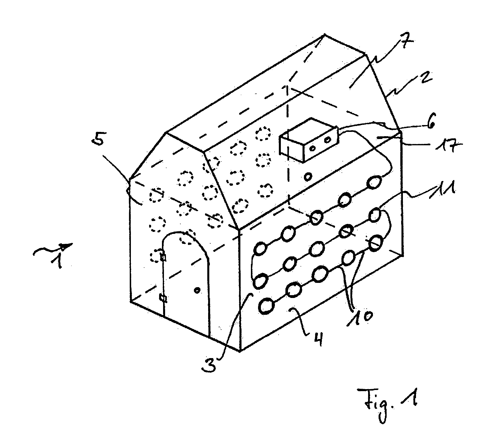 Application device for magnetic field treatment
