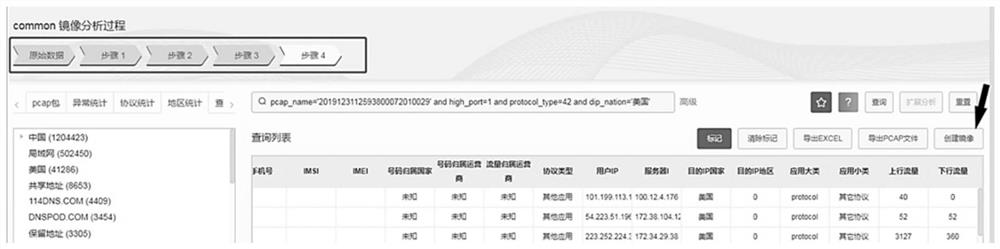 Network session data query method and device, equipment and medium