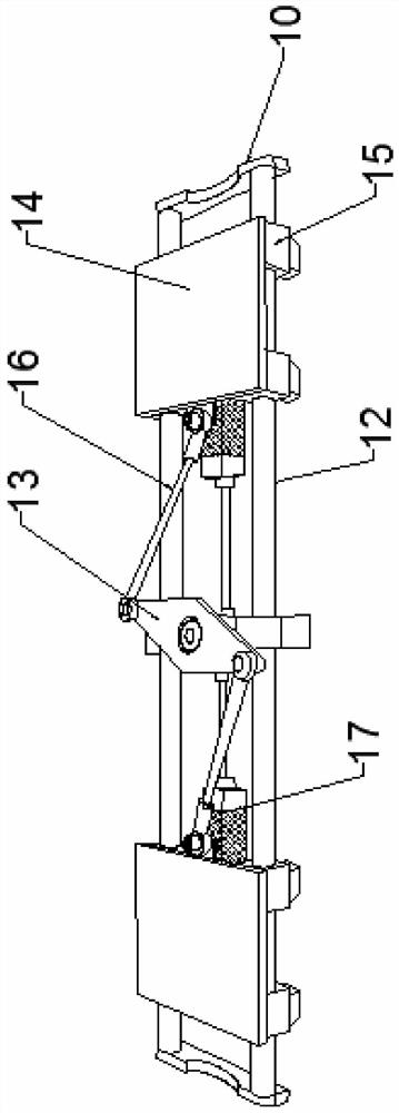 Channel side wall supporting and fixing device for hydraulic engineering construction