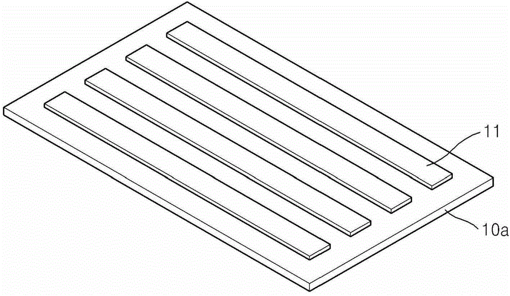 Stretchable base plate, stretchable organic light-emitting display device and method of manufacturing the stretchable base plate and the stretchable organic light emitting display device