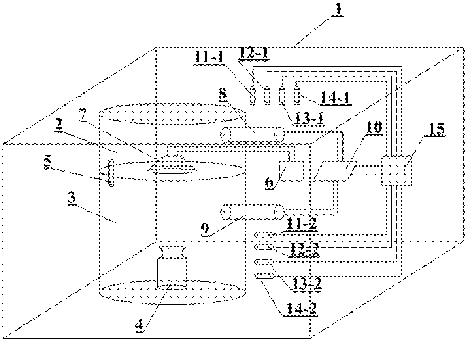 Air buoyancy correcting device used in mass measurement of counterbalance