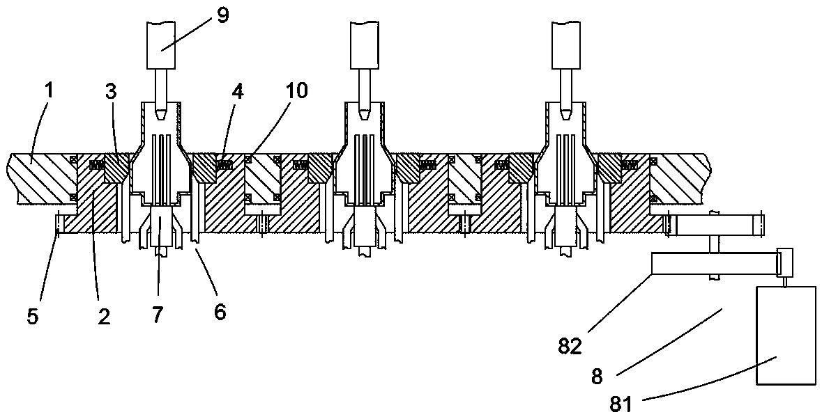 Centrifugal potting device for potting harness connector and working method of centrifugal potting device