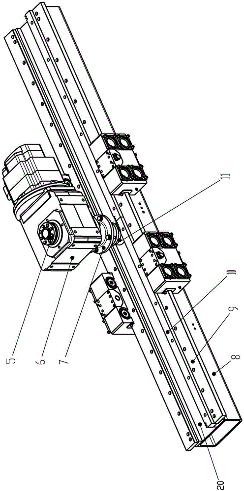 A linear drive roller conveyor system