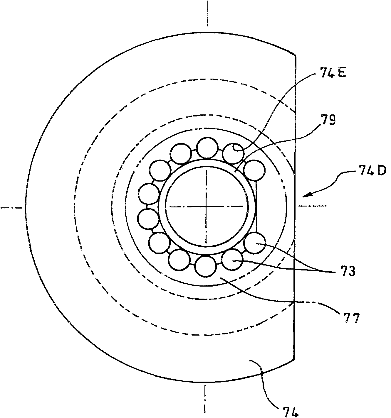 Decelerator with output pinion of wind power generation system