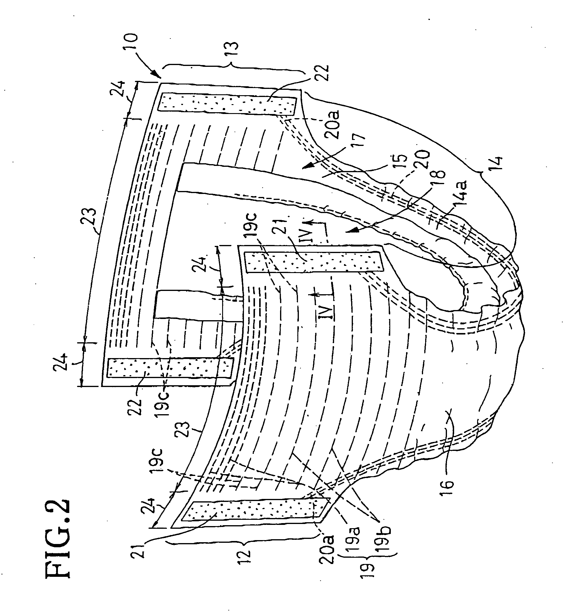 Disposable absorbent article and process for making the same