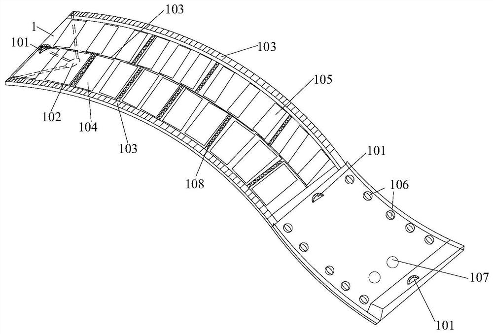 A prefabricated bridge suitable for efficient flame extinguishing of small forest fires and its application method