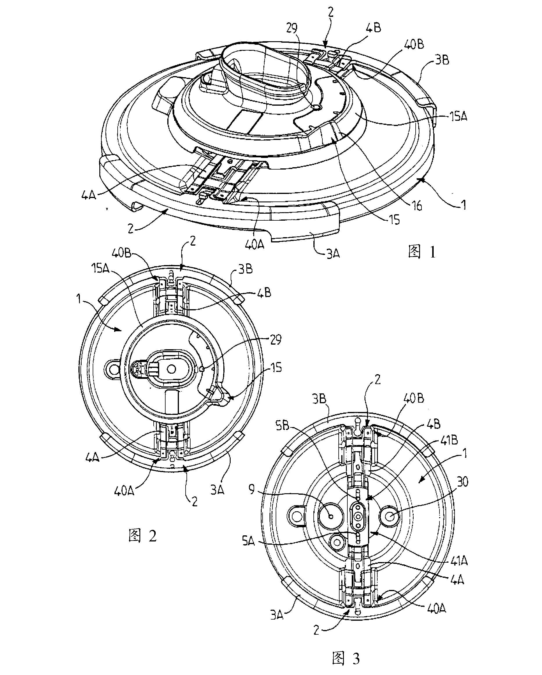 Appliance for cooking food under pressure, provided with a selector and a pressure-management member