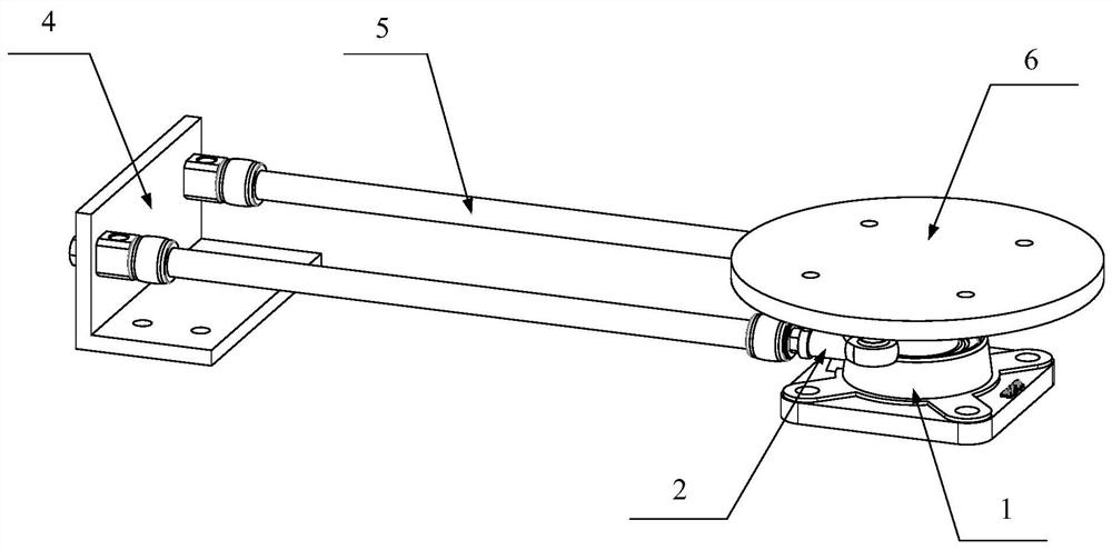 Device and method for vibration detection and control of multi-flexible articulated beams driven by pneumatic artificial muscles