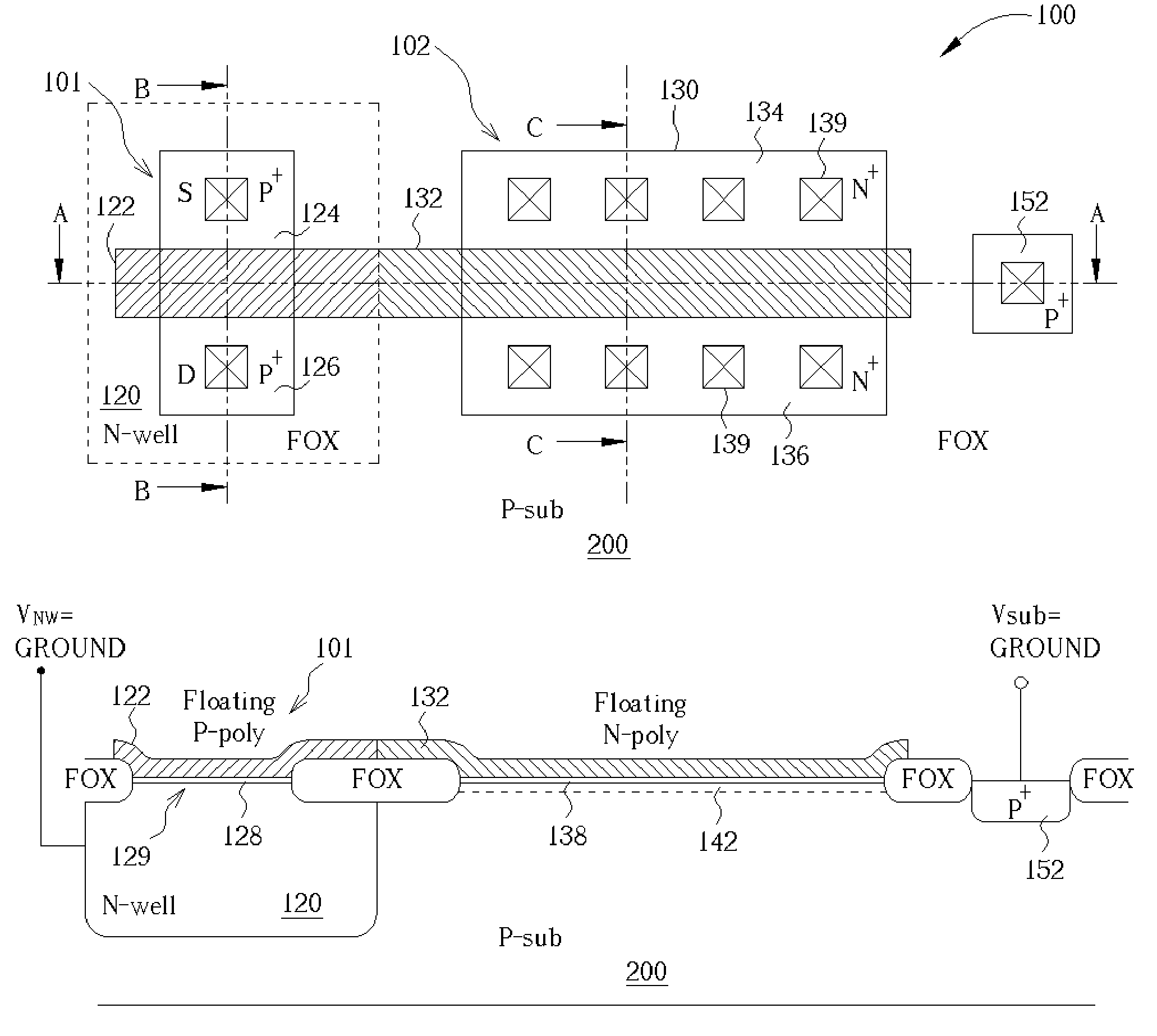 Method for programming single-poly EPROM at low operation voltages