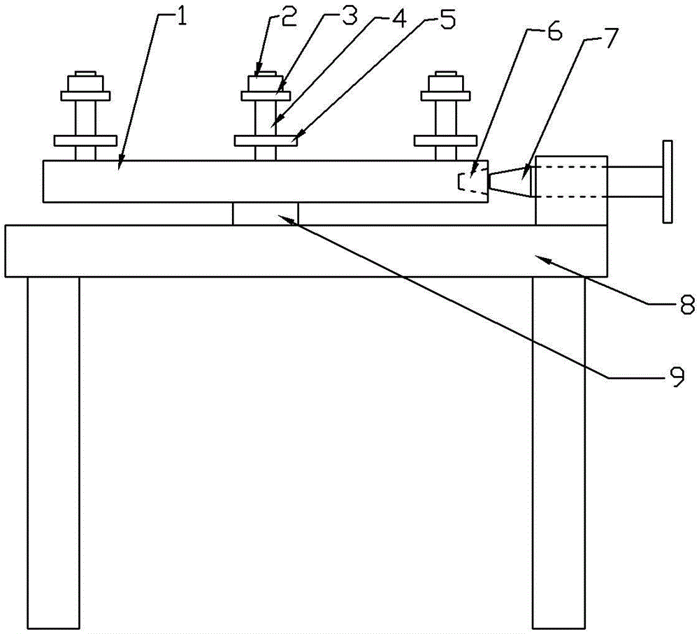 Gear clamping device of gear shaping machine