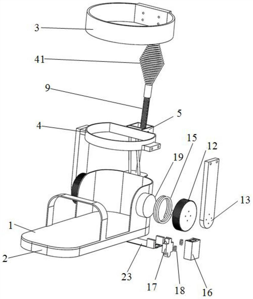 Unpowered lower limb exoskeleton robot