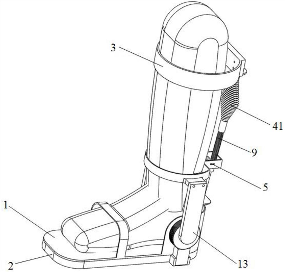 Unpowered lower limb exoskeleton robot