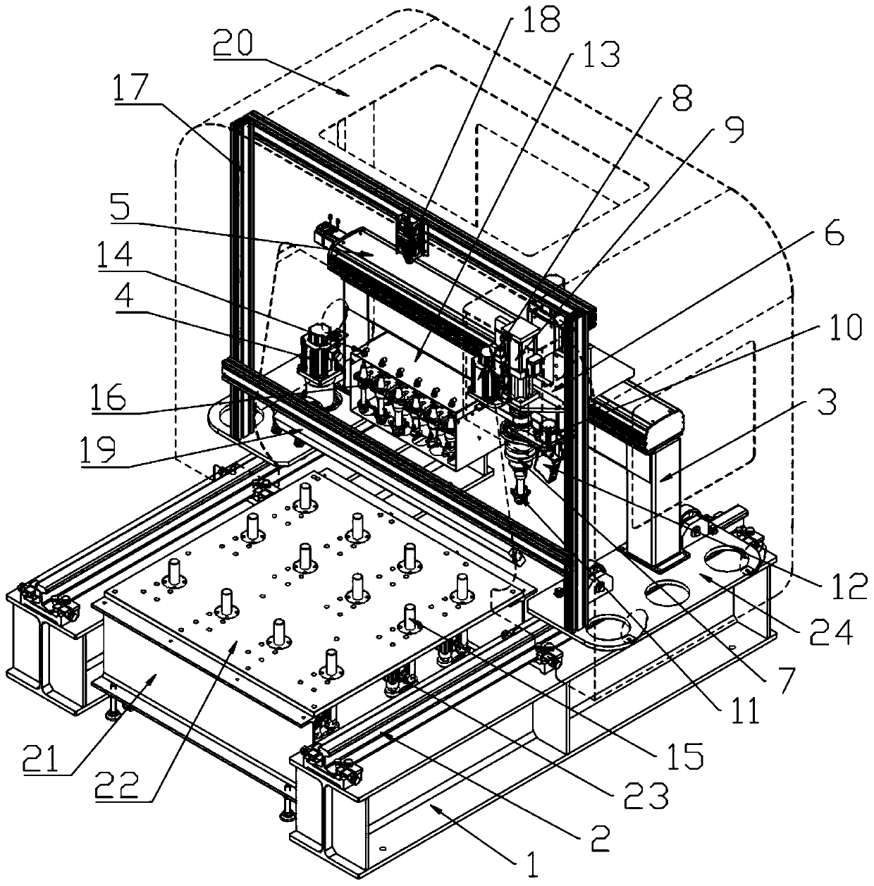 Intelligent chamfer machining device for special-shaped steel plate