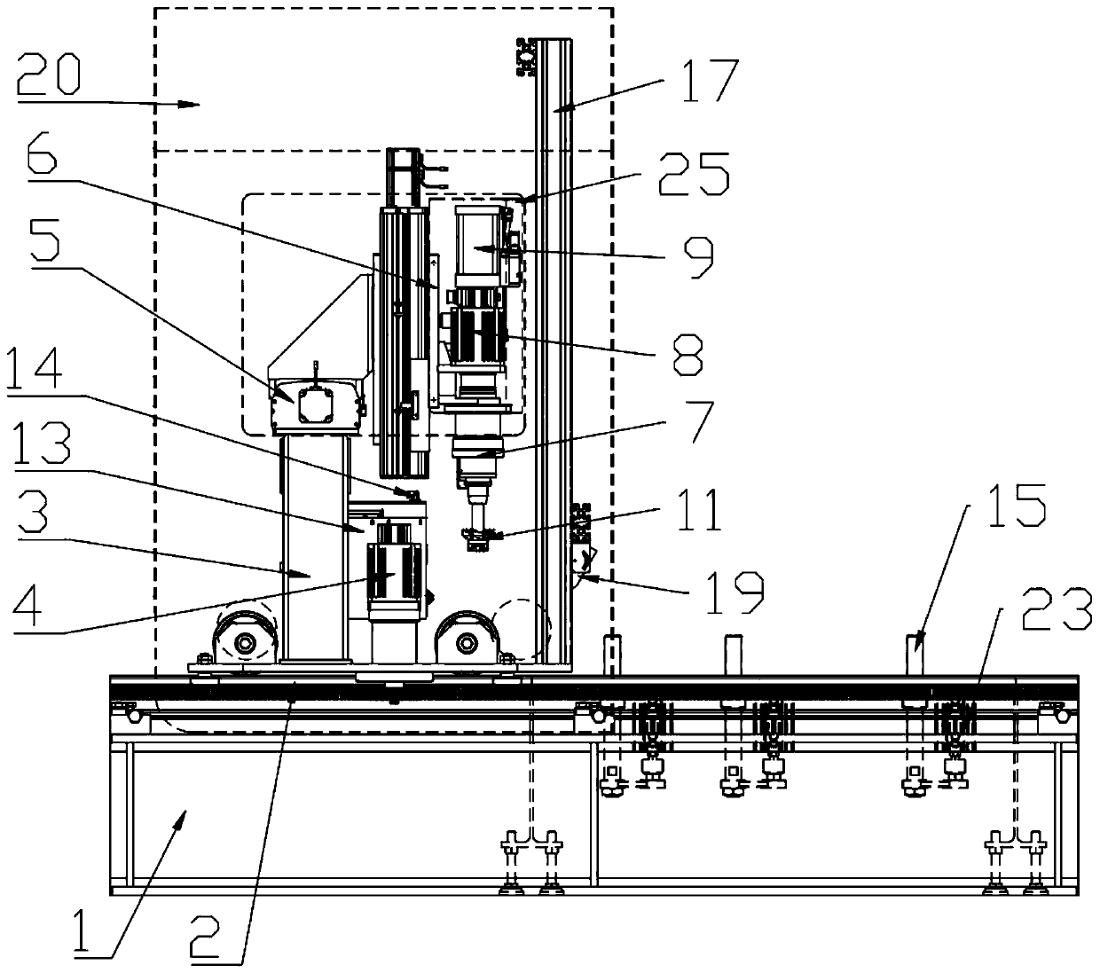 Intelligent chamfer machining device for special-shaped steel plate