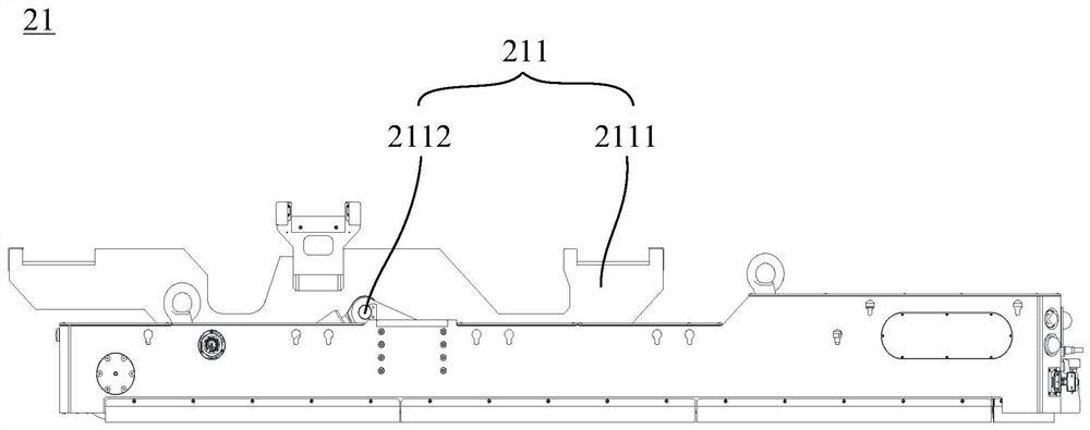 Flexible general assembly workshop process line structure based on AGV