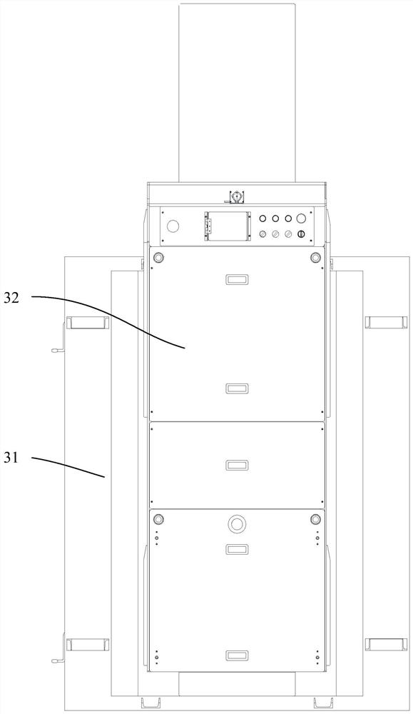 Flexible general assembly workshop process line structure based on AGV