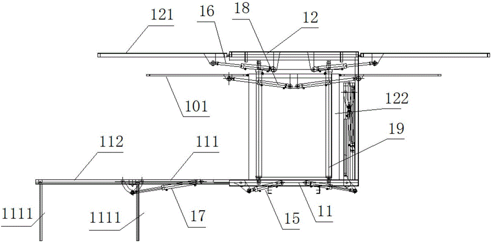 Double-layer stage car