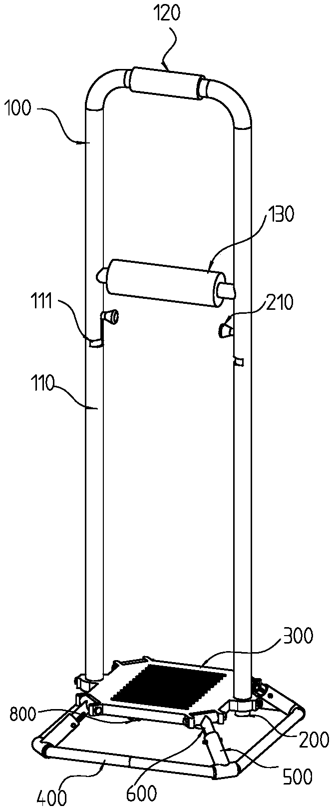 Walking aid crutch and application method thereof