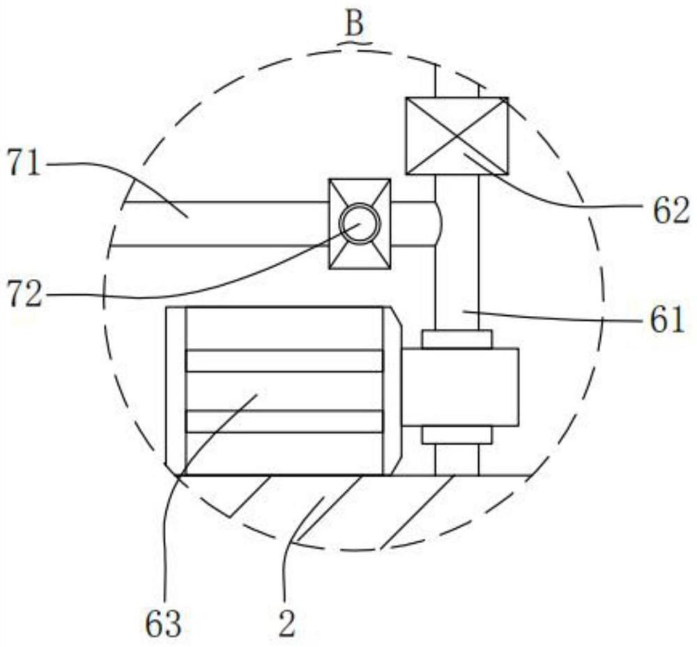 Paint spraying device with drying function used for wooden furniture processing