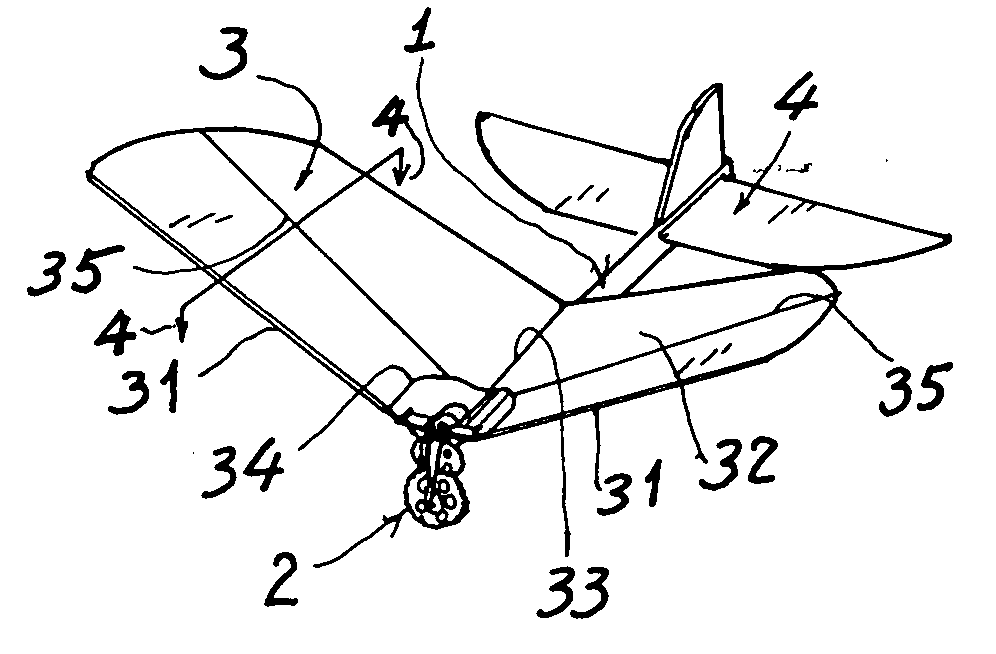 Biomimetic micro-aerial-vehicle with figure-eight flapping trajectory