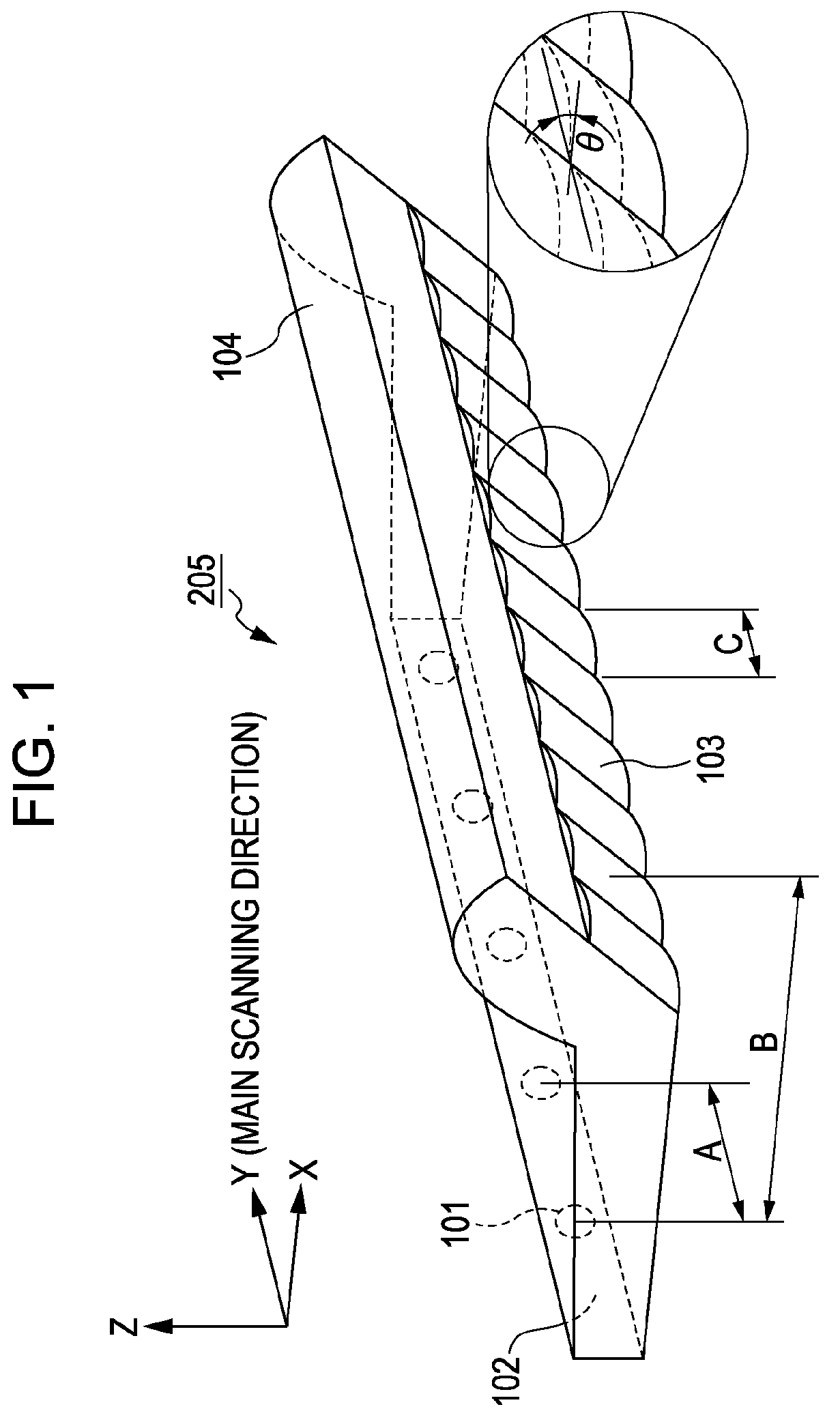 Light guide optical system, document illuminating device using same, and image reading apparatus using same