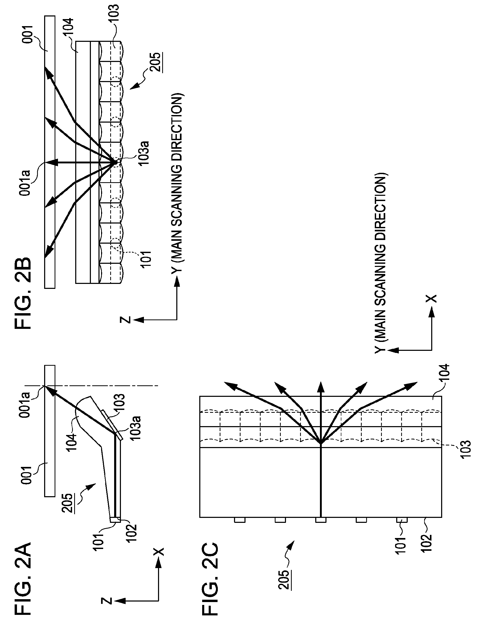 Light guide optical system, document illuminating device using same, and image reading apparatus using same
