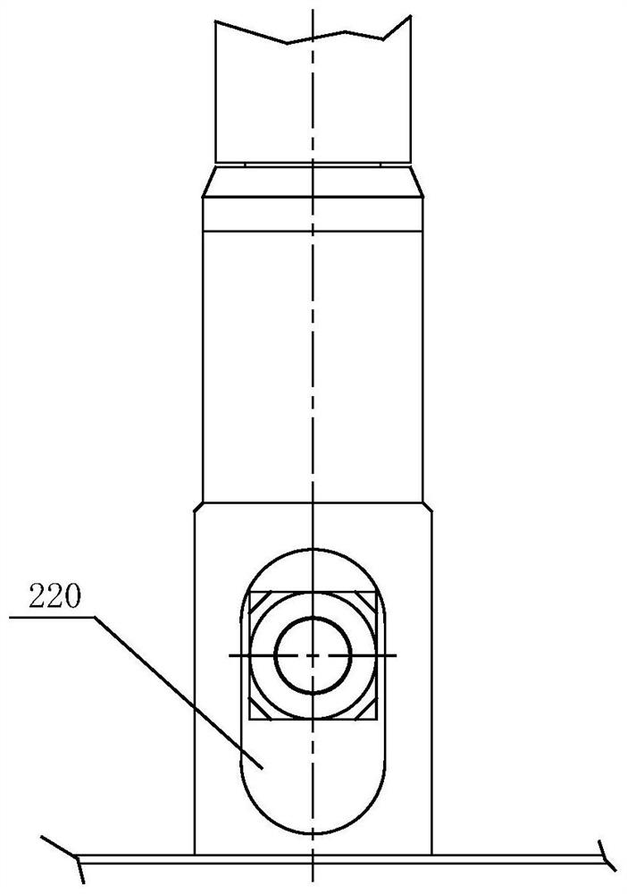 Indicating light assembly installation structure of carbon dioxide laser machine