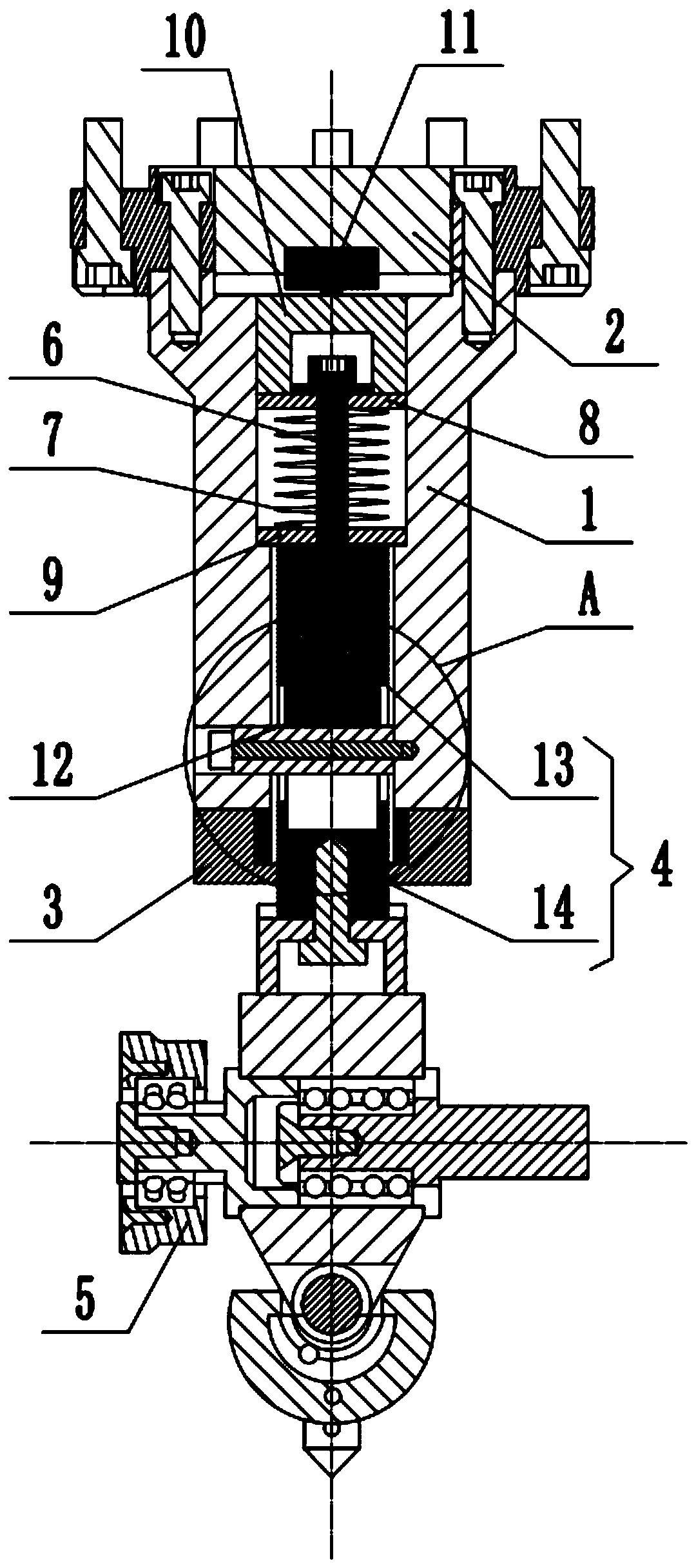 Rolling head assembly with pressure detection