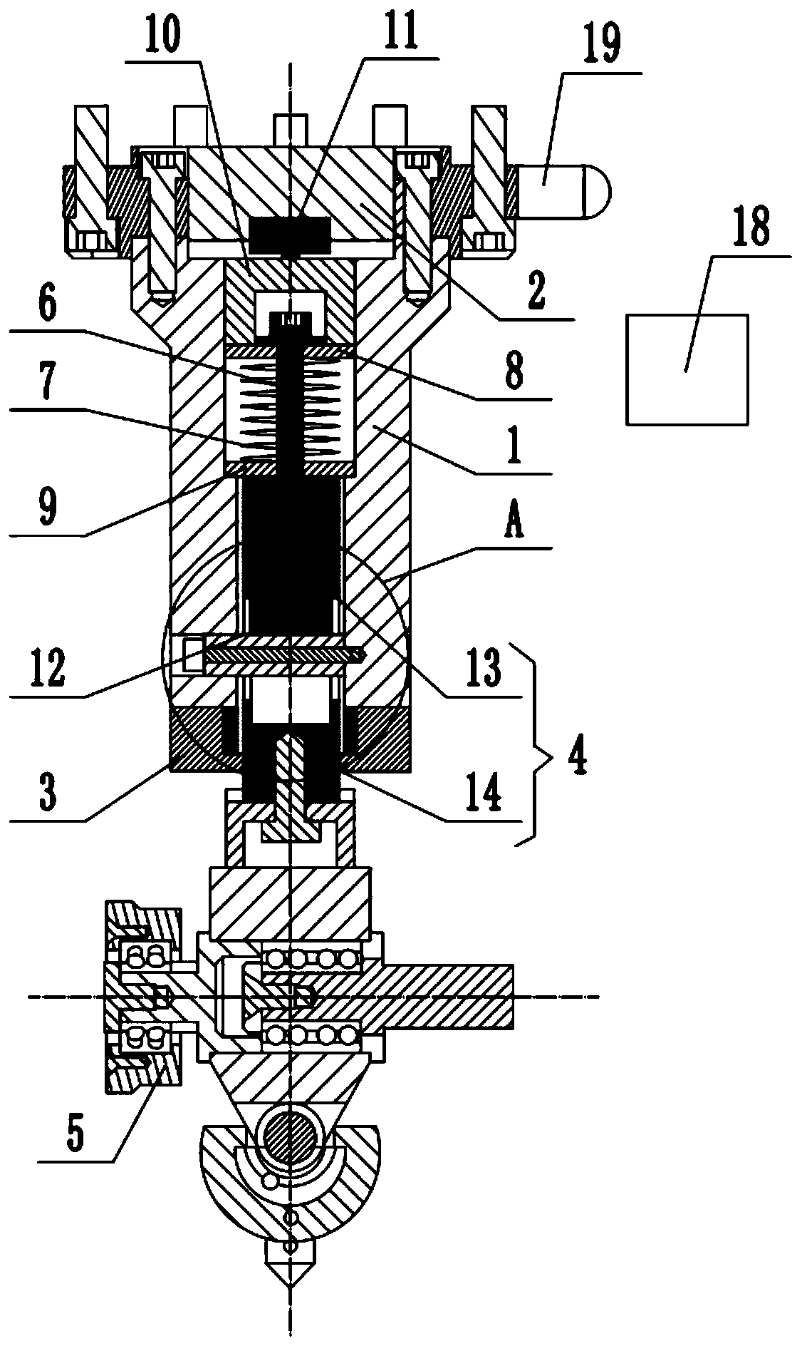 Rolling head assembly with pressure detection