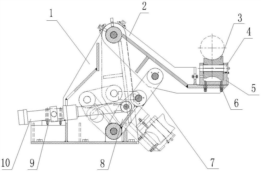 Outer supporting device for coiling block of uncoiling machine and coiling machine