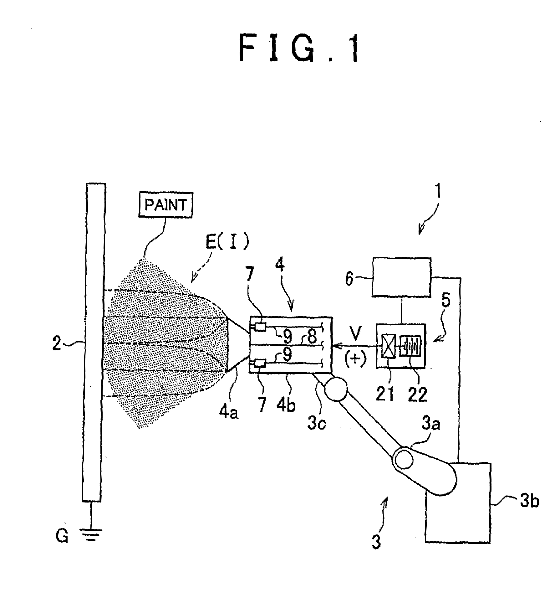 Electrostatic painting apparatus and electrostatic method
