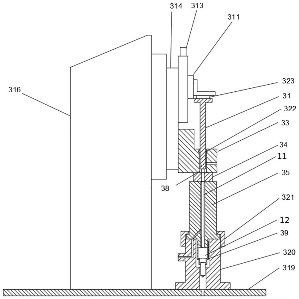 Oil nozzle matching part flow testing device and method