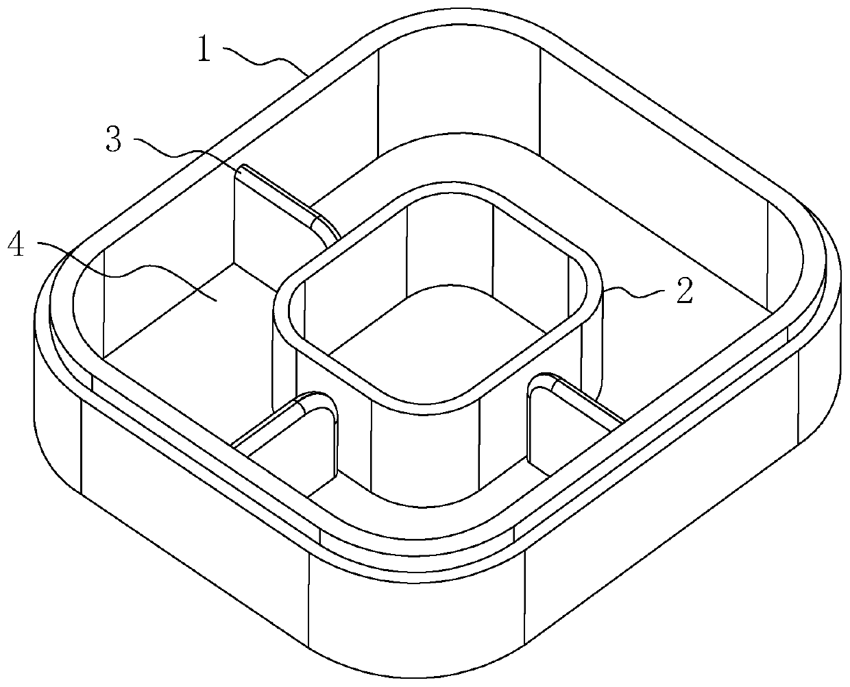 Injection molding process of salad plate