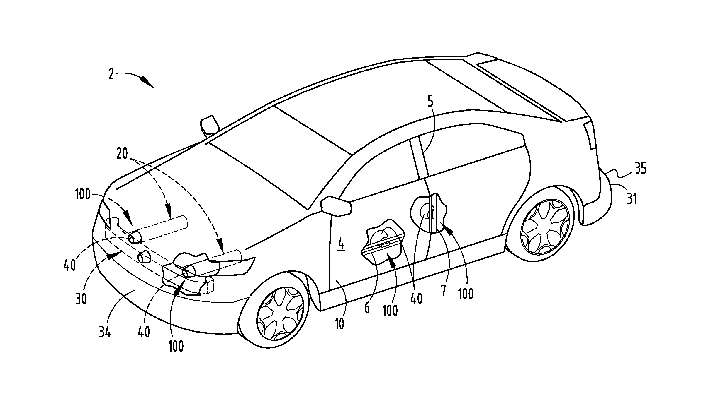 Vehicle impact sensing system