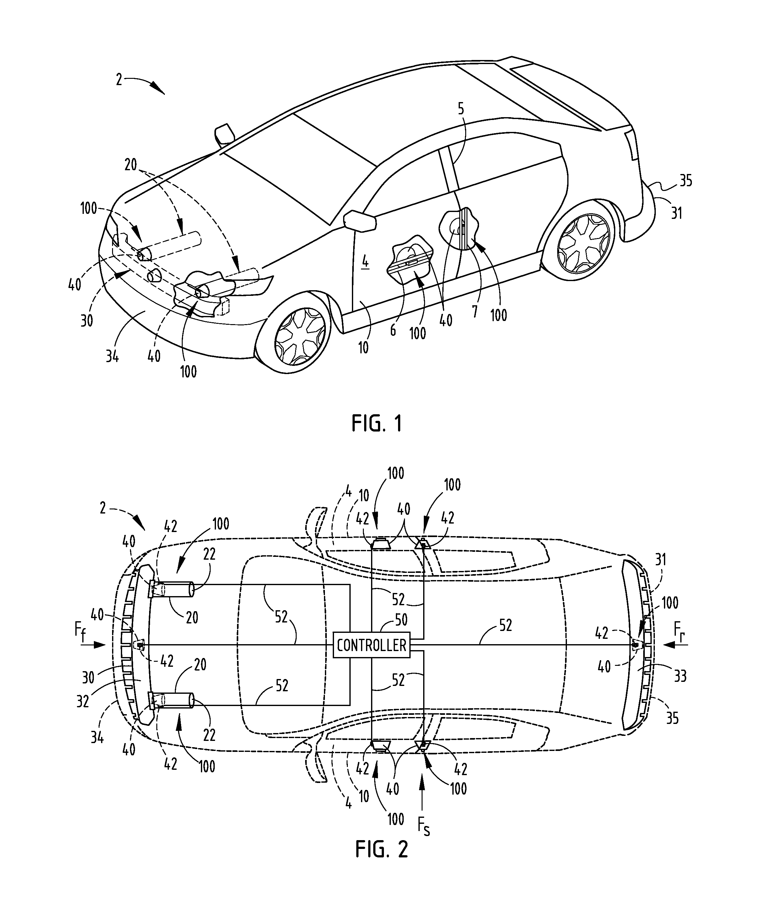 Vehicle impact sensing system